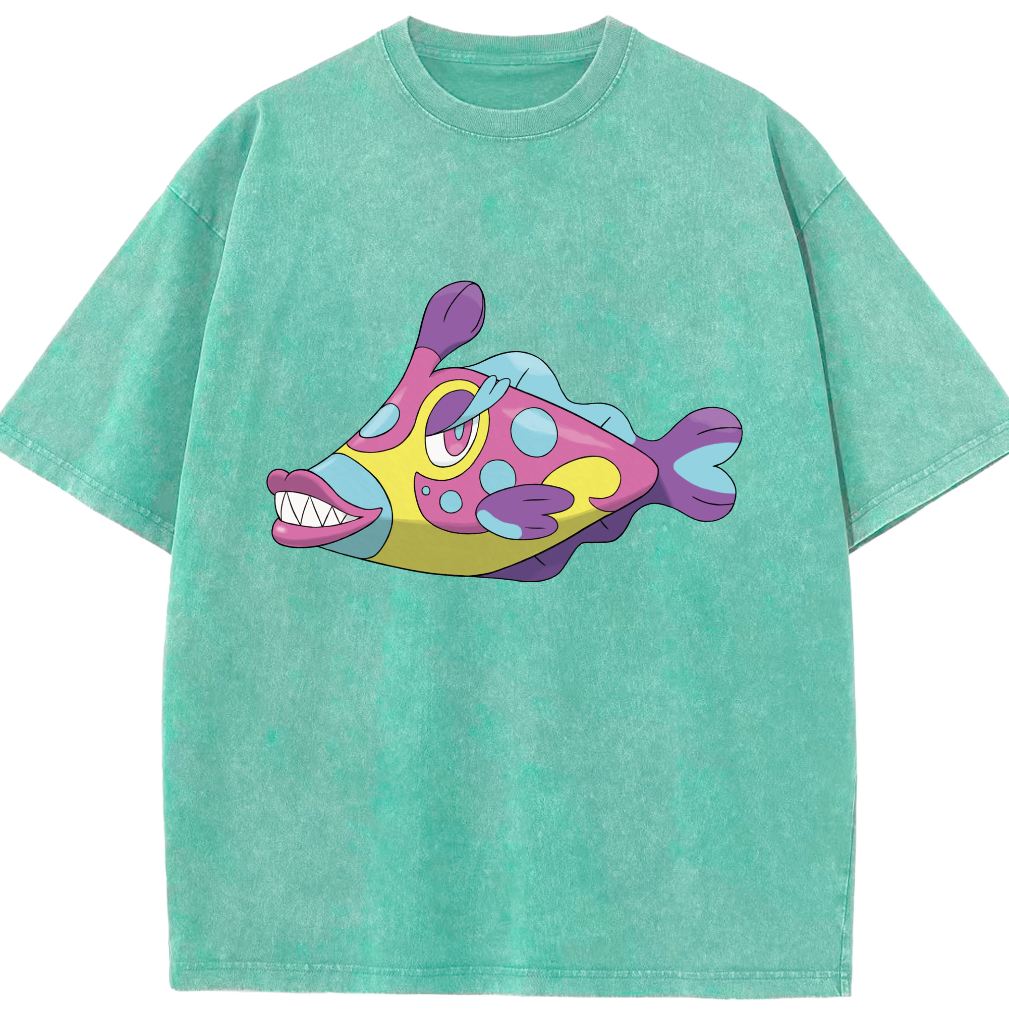 （画像用） ポケットモンスター Pokémon 綿100% ヴィンテージ風 半袖Tシャツ（フロントプリント）